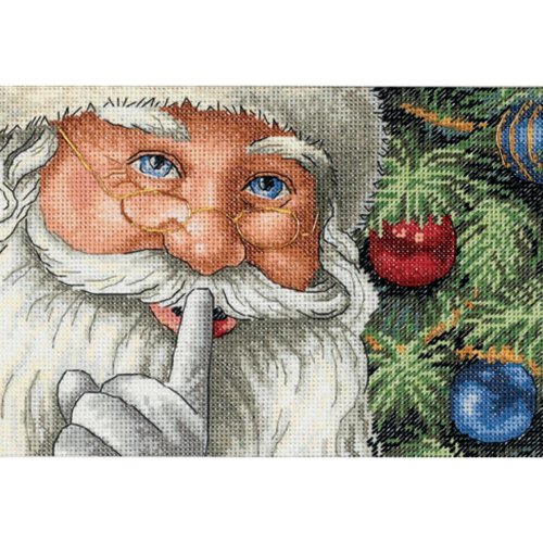 (image for) Gold Petites Santa's Secret Counted Cross Stitch Kit